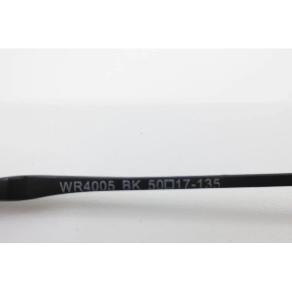 Legacy WR4005 BK Black Semi Rimless Rectangle Eyeglass Frames 50-17-135